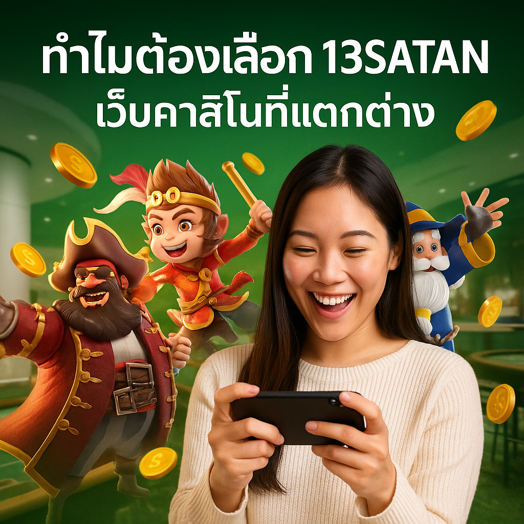 ทำไมต้องเลือก 13SATAN เว็บคาสิโนที่แตกต่าง