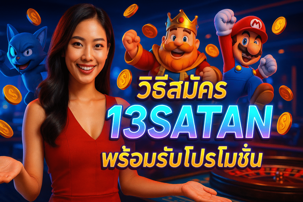 วิธีสมัคร 13SATAN พร้อมรับโปรโมชั่น