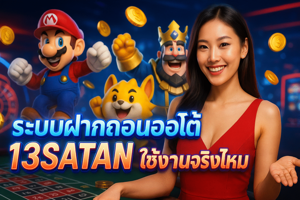 ระบบฝากถอนออโต้ 13SATAN ใช้งานได้จริงไหม